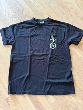 Hidden x aplasticplant collab Black Graphic Logo Short-Sleeve Tee